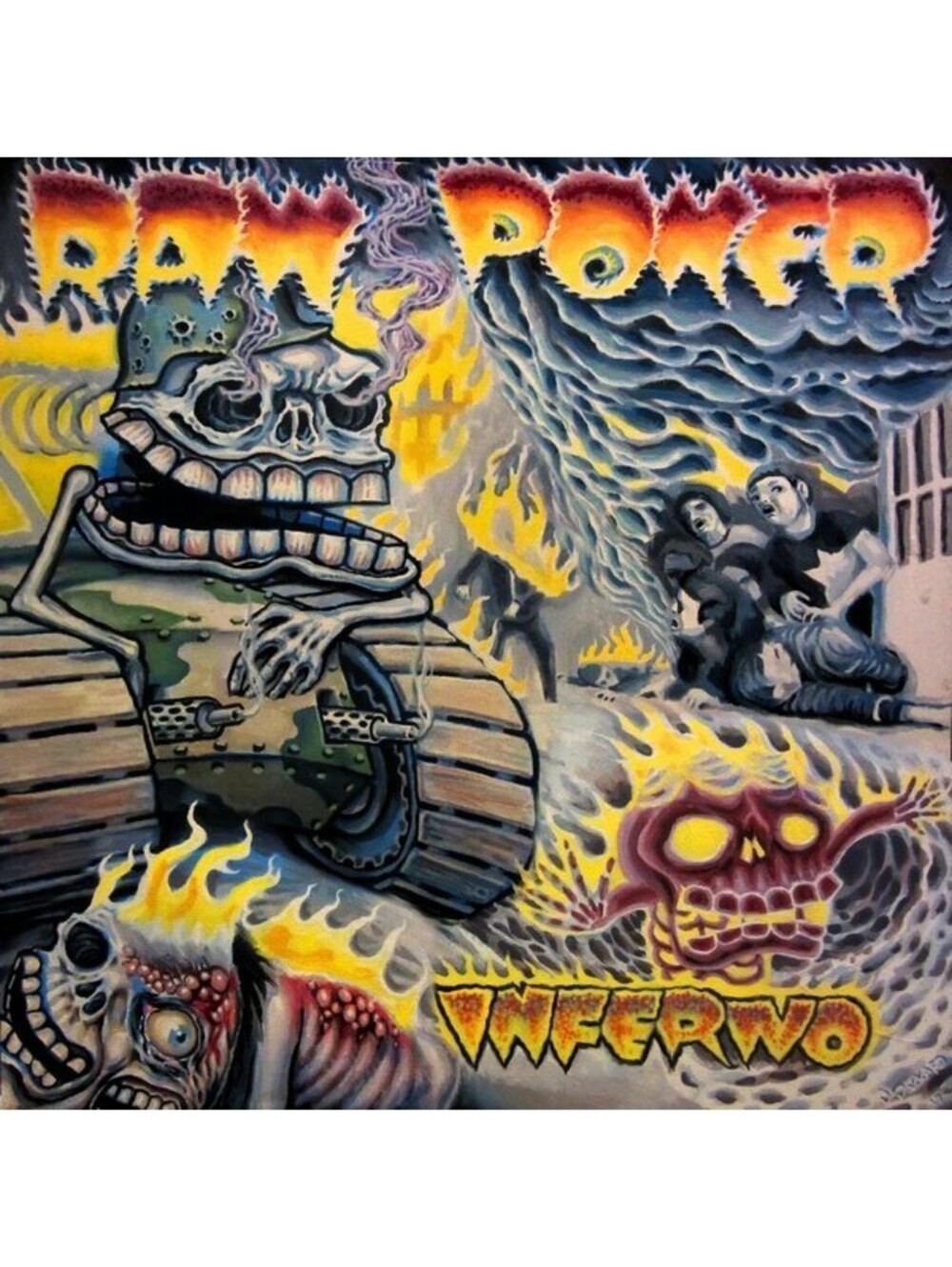 RAW POWER - INFERNO VINYL RECORD LP hardcore punk from italy